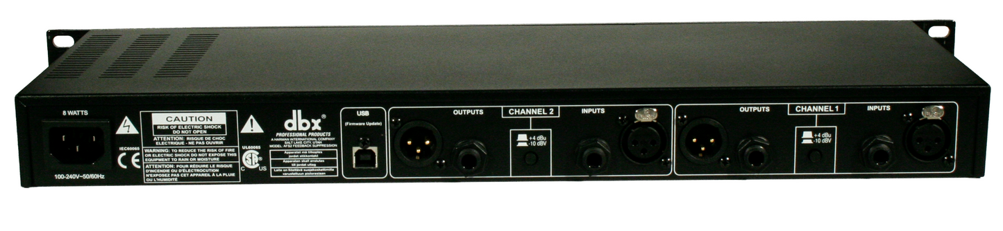 dbx AFS2 - Digitaler Signalprozessor zur Unterdrückung von Rückkopplungen