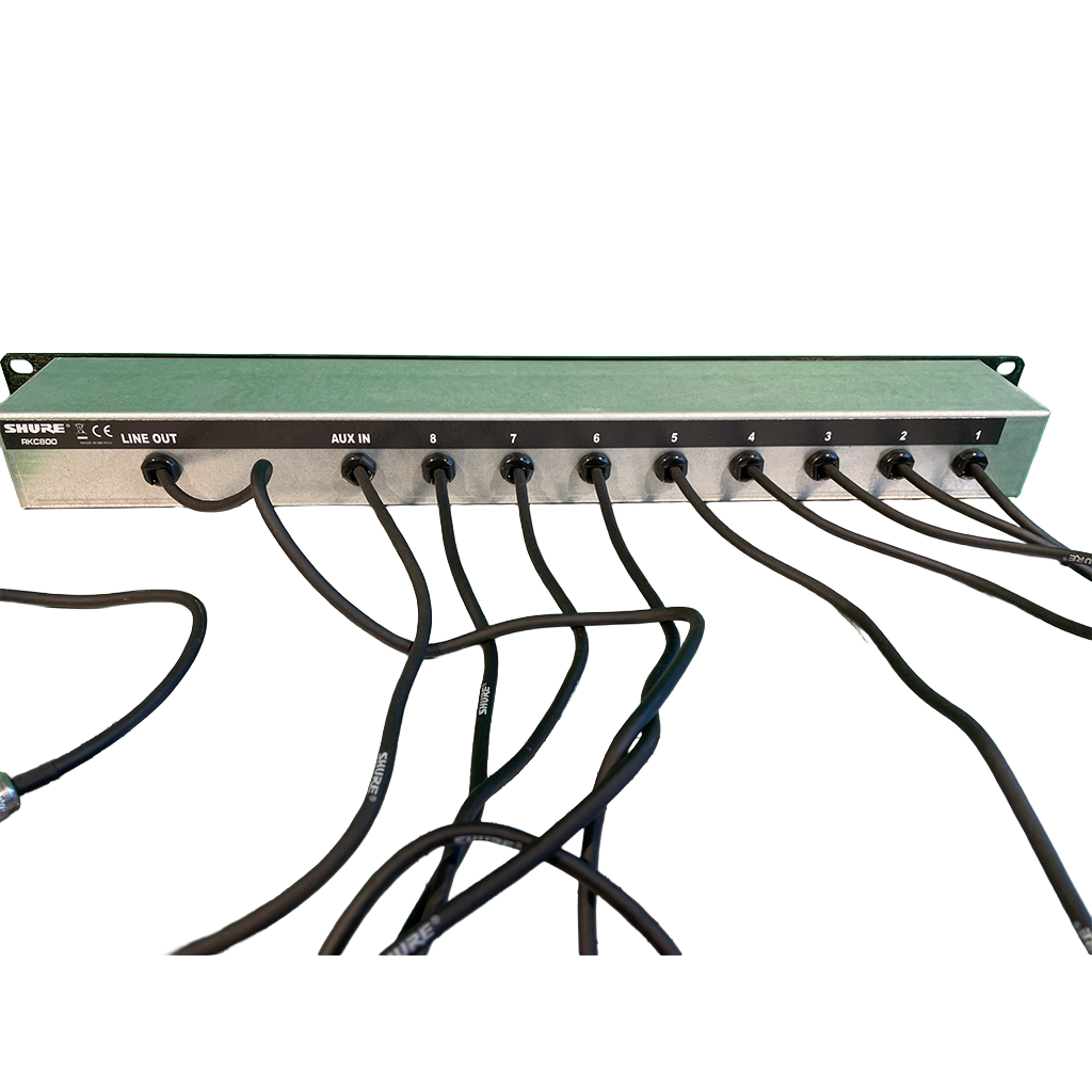 Shure SCM810 Automatikmixer mit RCK800 XLR Anschluss-Satz