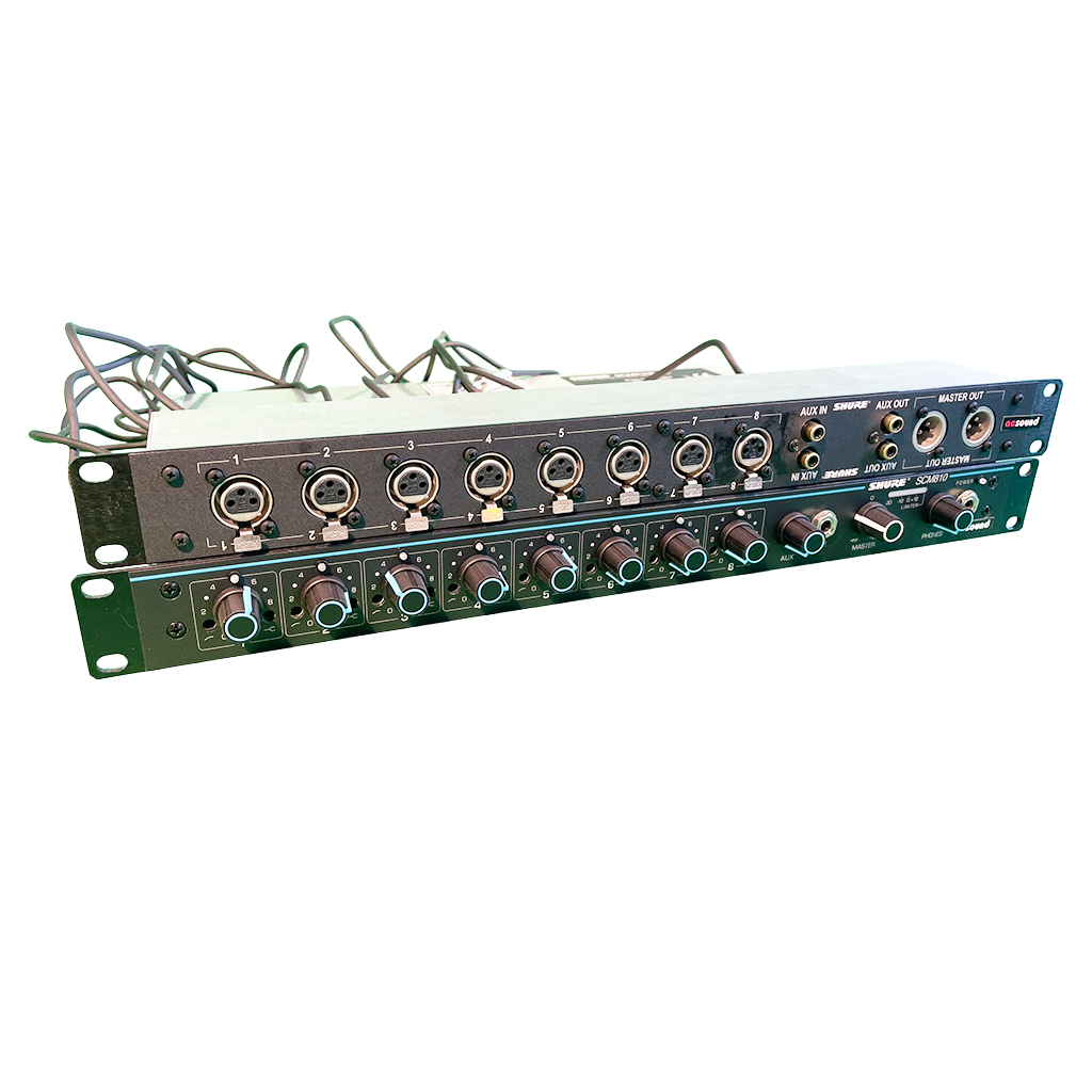Shure SCM810 Automatikmixer mit RCK800 XLR Anschluss-Satz