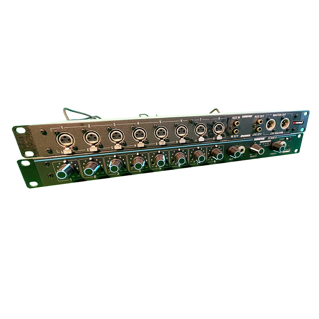 Shure SCM810 Automatikmixer mit RCK800 XLR Anschluss-Satz