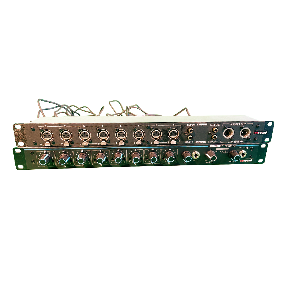 Shure SCM810 Automatikmixer mit RCK800 XLR Anschluss-Satz